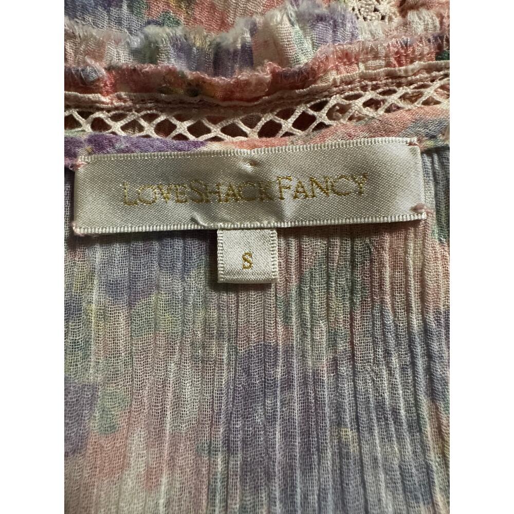 LoveShackFancy Dress India Pink Garden Size Small Cottagecore Coquette Regency - Picture 4 of 8